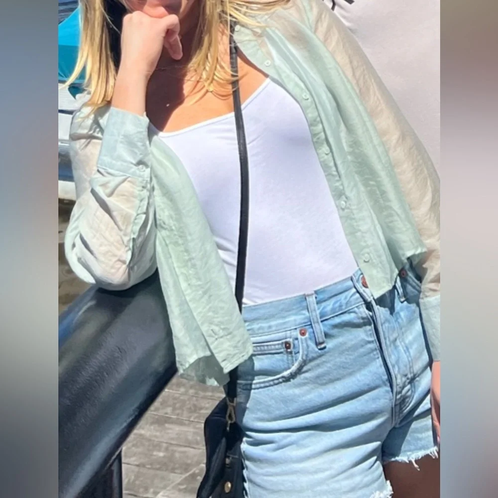 Sheer button up - Picture 1 of 2